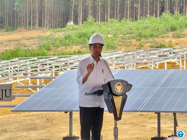 Presiden Groundbreaking Pembangunan PLTS PLN 50 MW di IKN Nusantara, Hadirkan 100 Persen Energi Bersih