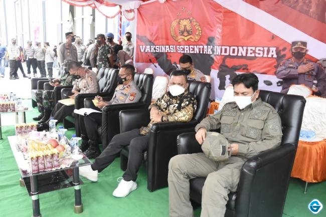 Wabup Gorontalo: Kolaborasi TNI Polri Sangat membantu Maksimalkan Capaian Vaksinasi