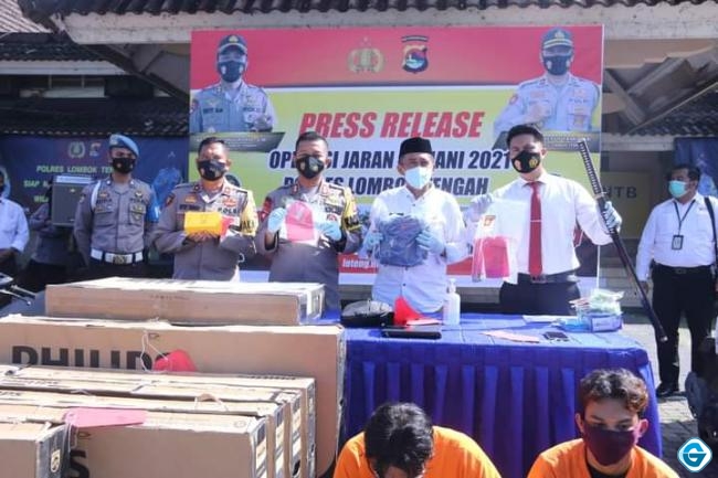 14 Hari Operasi, Polres Lombok Tengah Ungkap 24 Kasus