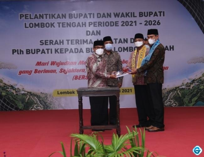 Pathul-Nursiah Resmi Pimpin Kabupaten Lombok Tengah