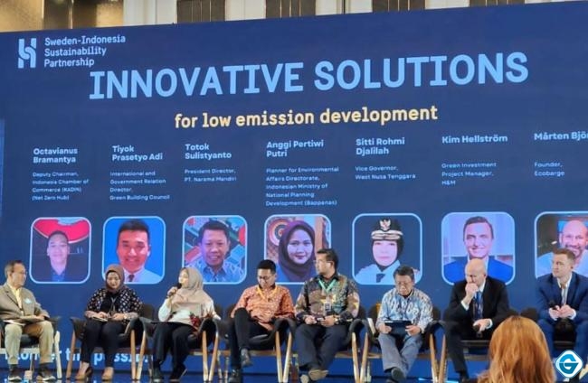 Wagub NTB Sharing Net Zero Emission 2050 pada Acara Sweden-Indonesia Sustainability Partnership