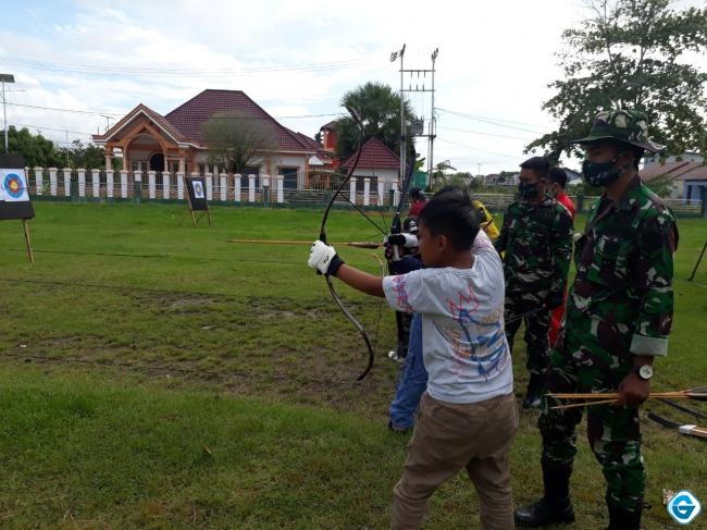 Bentuk Semangat Berlatih, Clup Panahan Warriors Archery ABW Club Kodim 1203/Ketapang Gali Potensi Atlet. 