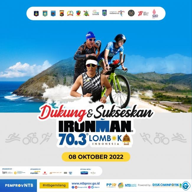 Ironman 70.3 Lombok 8 Oktober 2022: 406 Peserta dari 33 Negara Siap Beradu Cepat