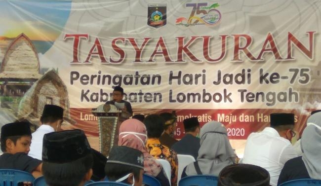 Peringatan Hari Jadi Kabupaten Lombok Tengah ke-75 digelar Sederhana
