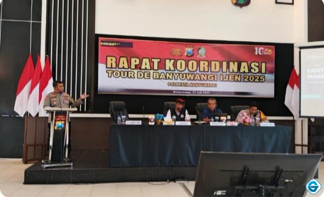 Polresta Banyuwangi Targetkan TDBI 2025 Berjalan Aman Tertib Dan Lancar