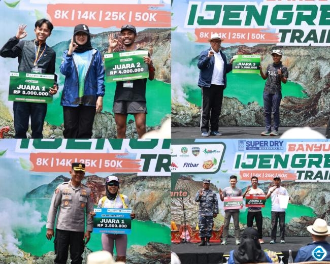 Pelari Jerman Kagumi Keindahan dan Tantangan Banyuwangi Ijen Green Trail Run 2025