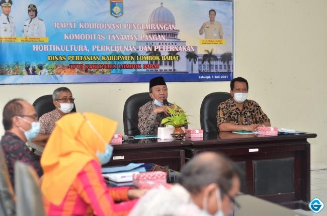 Bupati Fauzan Rapat Koordinasi dengan Petani Kangkung