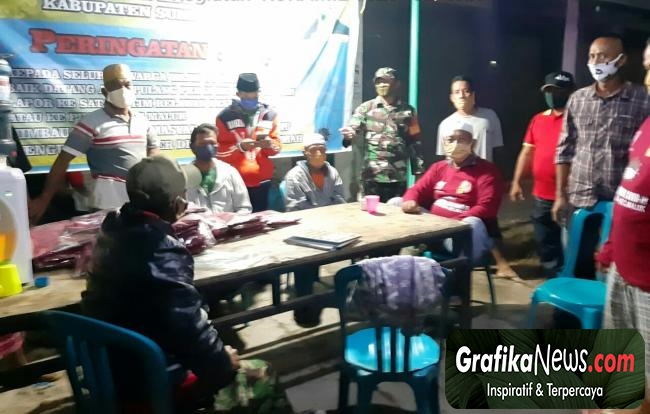 Cegah Penyebaran Covid-19, Patroli TNI-POLRI Sumbawa Barat Bubarkan Kerumunan Masyarakat