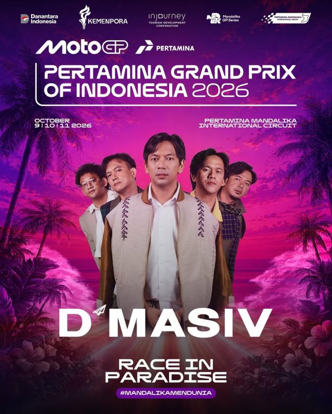 MotoGP Mandalika 2026 Makin Spektakuler, Agnez Mo hingga D