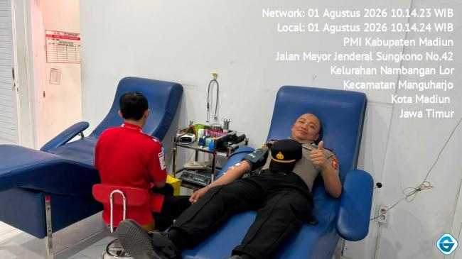 Tumbuhkan Jiwa Kemanusiaan, Siswa SIP Angkatan 56 Resimen Parakrama Pradhana Gelar Donor Darah 