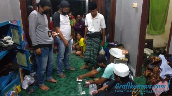 Satres Narkoba Polres Lombok Tengah Menangkap, Pengedar Shabu di Desa Teruwai, Kecamatan Pujut.