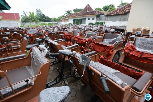 Becak Listrik Bantuan Presiden Segera Dibagikan