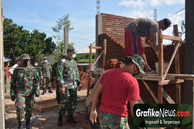 Pantau Progress Rehab Rekon RTG Di Dusun Spakek, Ditengah Covid-19,  Ini Harapan Danrem 162/WB