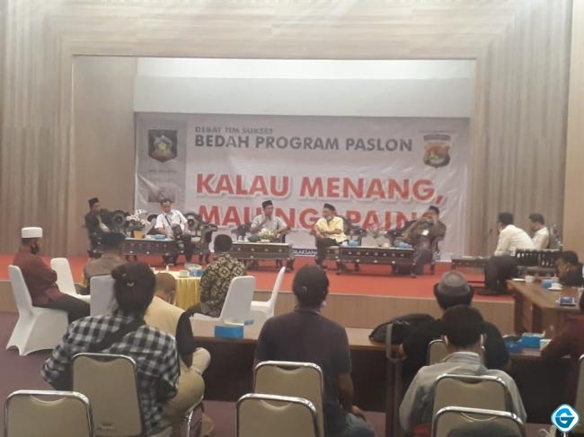 Debat Tim Sukses Paslon Bupati dan Wakil Bupati Kabupaten Lombok Tengah. 