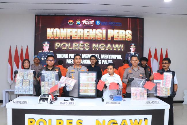 Polisi Tangkap Pelaku Peredaran Uang Palsu Lintas Provinsi, 2 Kades Ngawi Ikut Terlibat