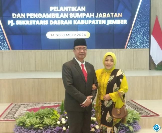 Arief Cahyono Dikukuhkan Sebagai PJ Sekda Jember, PJs Bupati Jember: Beliau Berpengalaman 