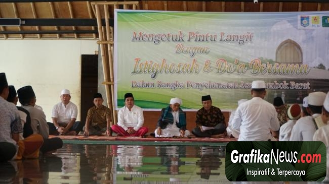 Prihatin Dengan Masalah Aset di Lombok Barat, Pesantren Tahfidz Al-Qur’an Al-Furqon Adakan Istigosah