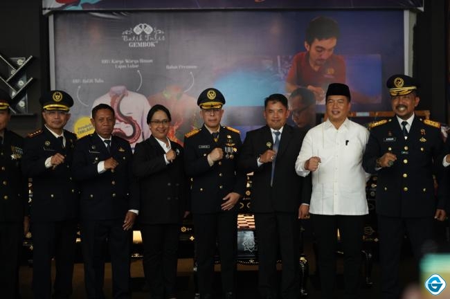Kakanwil Kemenkum NTB Hadiri Penyerahan Remisi HUT RI Ke-81 di Lapas Lombok Barat