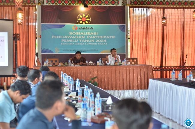 Gandeng Media, Bawaslu Lombok Barat Gelar Sosialisasi Pengawasan Partisipatif Pemilu