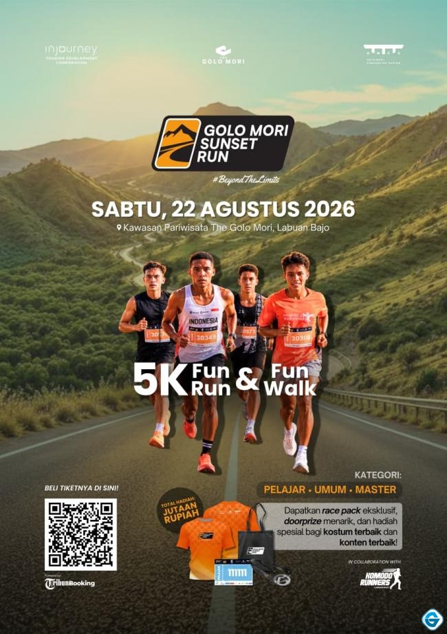 Siap Digelar Agustus Mendatang, Tiket Golo Mori Sunset Run 2026 Resmi Dijual